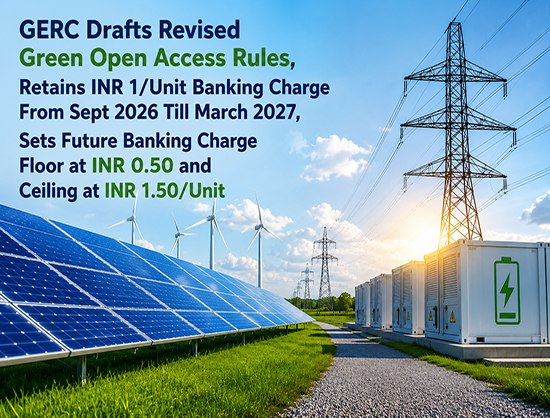 GERC Proposes New Banking Charge Framework, Retains INR 1/Unit till March 2027