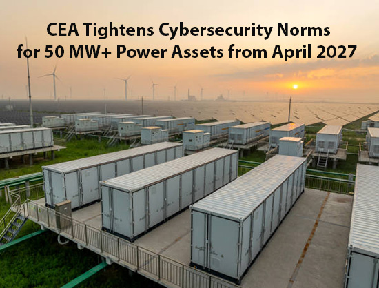 CEA Notifies Cybersecurity Norms for Power Plants, ESS of Over 50 MW to be Effective from April 2027