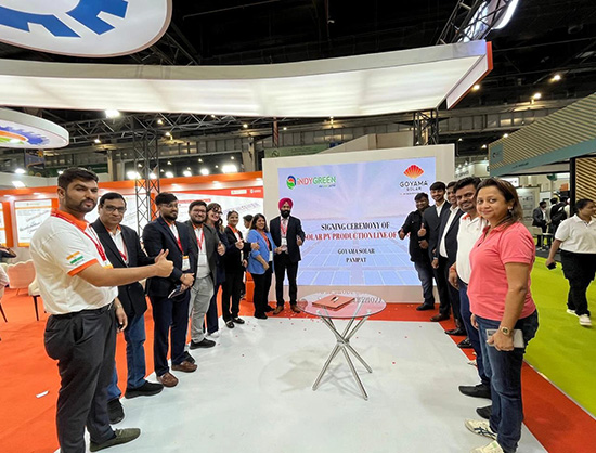 Indygreen Technologies Signs 1 GW Solar Module Production Line Deal with Goyama Solar at REI 2025