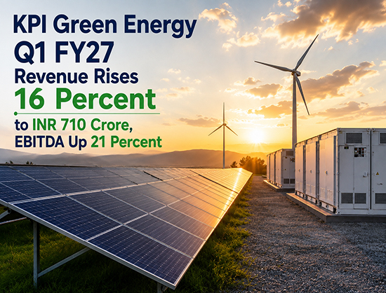 KPI Green Energy Q1 FY27 Revenue Rises 16 Percent to INR 710 Crore, EBITDA Up 21 Percent