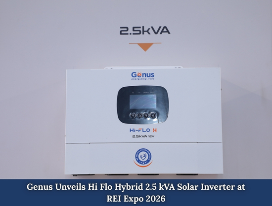 Genus Unveils 2.5 kVA Solar Inverter at REI Expo 2026
