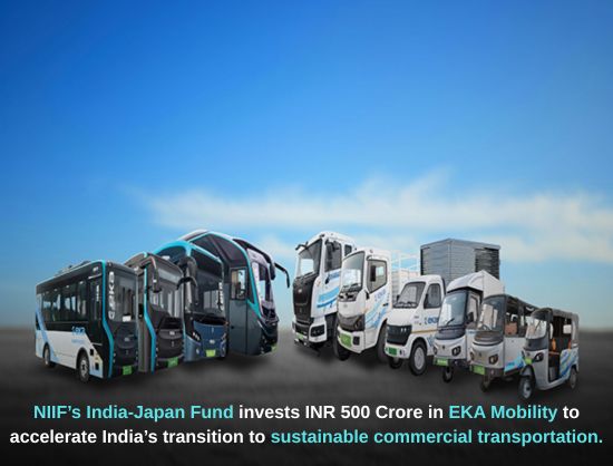 NIIF’s India-Japan Fund Invests INR 500 Crore in EKA Mobility