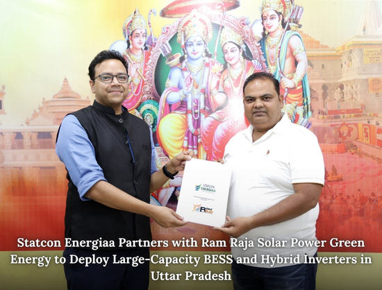 Statcon Energiaa and Ram Raja Solar Join Hands to Expand BESS and Hybrid Inverter Deployment in Uttar Pradesh