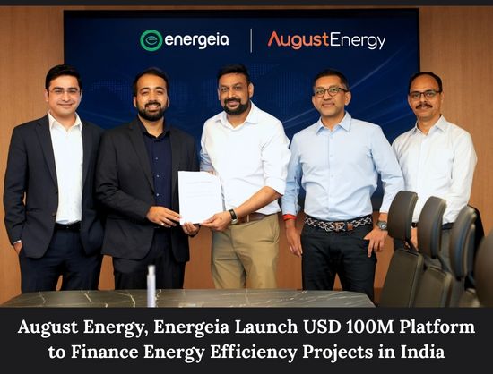 August Energy and Energeia Announce USD 100 Million Partnership to Scale Energy-as-a-Service in India