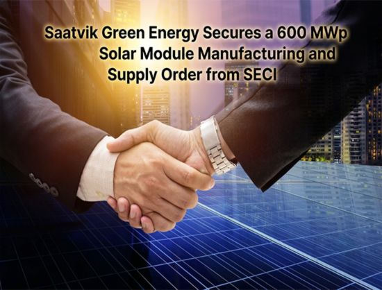 SECI Awards Saatvik Green Energy 600 MWp Solar Module Order Worth INR 1,041.63 Crore