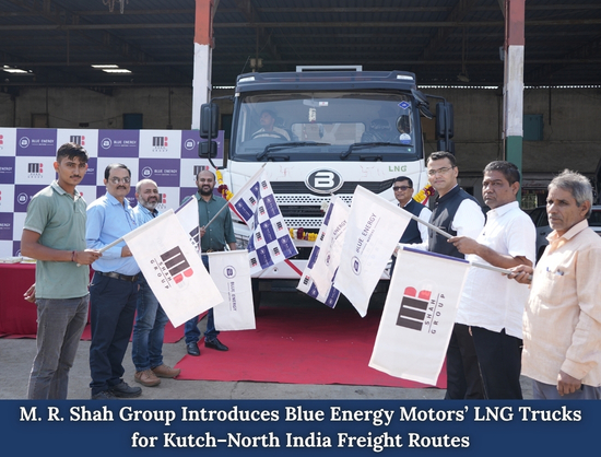 M. R. Shah Group Deploys Blue Energy Motors' Double-Tank LNG Trucks