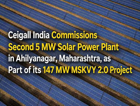 Ceigall India Commissions 5 MW Solar Plant in Maharashtra