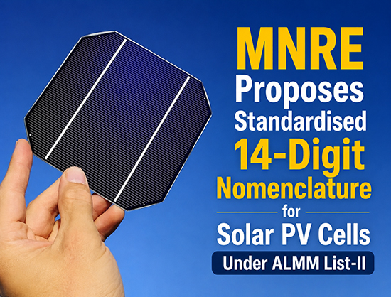 MNRE Proposes Standard Solar Cell Nomenclature Under ALMM-II