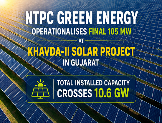 NTPC Green Energy Fully Commissions 1,200 MW Khavda-II Solar PV Project in Gujarat