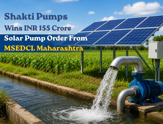 Shakti Pumps Bags INR 155 Crore Solar Pump Order from MSEDCL