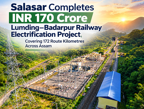 Salasar Completes INR 170 Crore Assam Railway Electrification Work