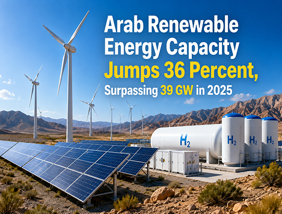 Arab Renewable Energy Capacity Surges 36 Percent to 39.2 GW in 2025
