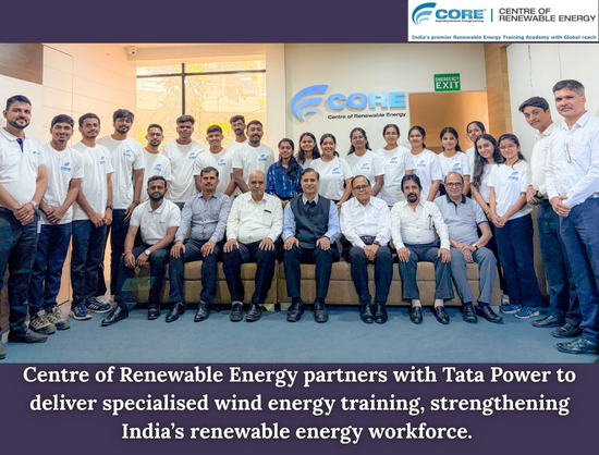 Centre of Renewable Energy to Train Tata Power Workforce in Wind Turbine Operations