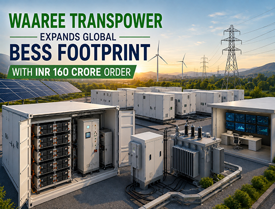 Waaree Transpower Secures INR 160 Crore Order for BESS MV Skids