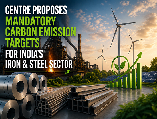 Centre Proposes Mandatory Carbon Emission Targets for Iron and Steel Sector