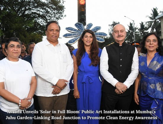 Avaada Group Unveils a Series of Public Art Installations &lsquo;Solar in Full Bloom&rsquo; in Mumbai