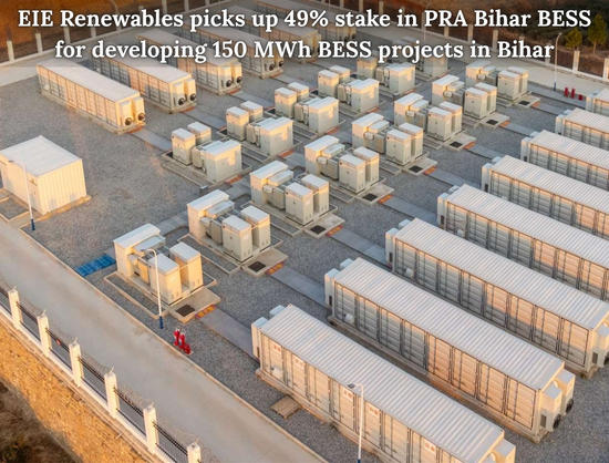EIE Renewables to Acquire PRA Bihar Bess for 150 MWh BESS Projects in Bihar