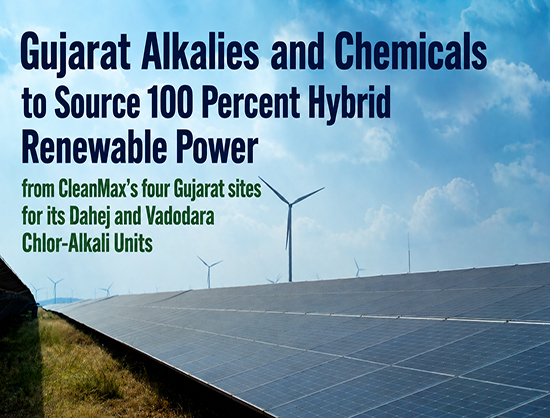 GACL Ties Up With CleanMax For 160 MW Hybrid Solar-Wind Power To Cut Emissions At Gujarat Plants