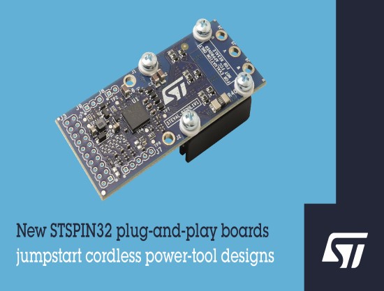 ST Launches Power Tools with Plug-and-Play Boards for Li-Ion Batteries ...