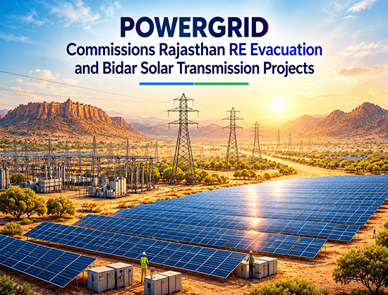 POWERGRID Commissions Rajasthan RE Evacuation, Bidar Solar Transmission Projects