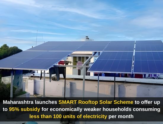 Maharashtra Unveils SMART Solar Scheme Offering up to 95 Percent Subsidy