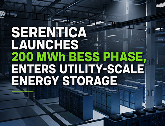 Serentica Commissions Phase 1 of 1 GWh BESS to Deliver Round-the-Clock Renewable Power