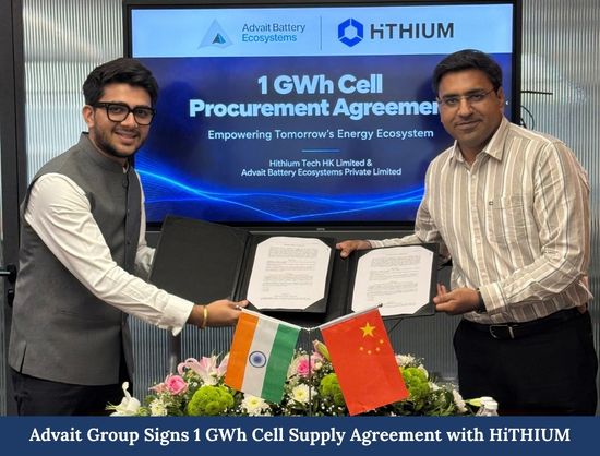 Advait Group Signs 1 GWh Cell Deal with HiTHIUM for BESS