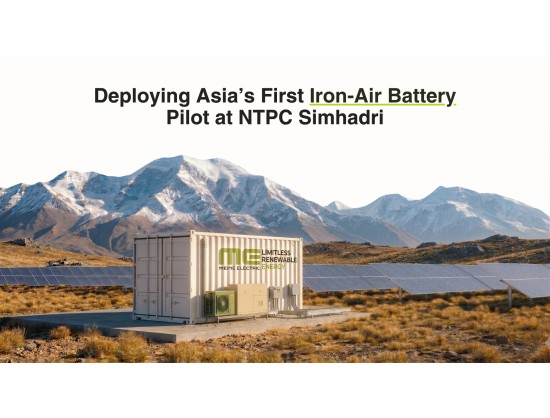 NTPC Simhadri to Pilot Indigenous Iron-Air Battery Technology for Long-Duration Energy Storage