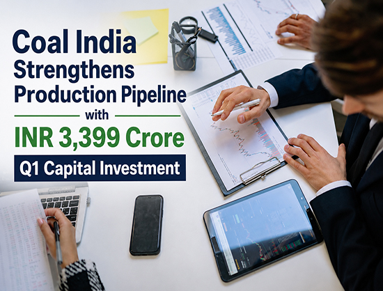 Coal India Exceeds Q1 Capex Target with INR 3,399 Crore Investment, Boosts Mining and Clean Energy Infrastructure