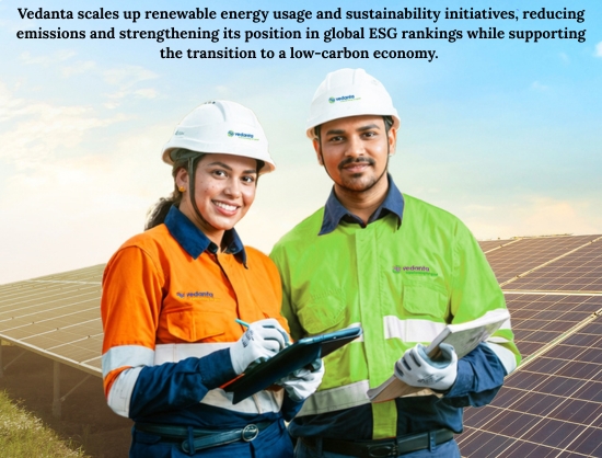 Vedanta Group Boosts Renewable Energy Use by Over 50 percent in FY26