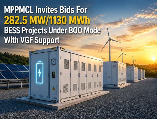 MP Power Management Invites Bids for 282.5 MW/1130 MWh BESS Project with VGF Support