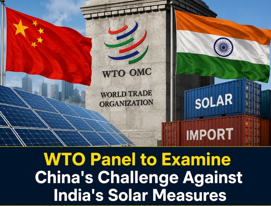 WTO Establishes Panel to Review China's Challenge to India's Solar Measures