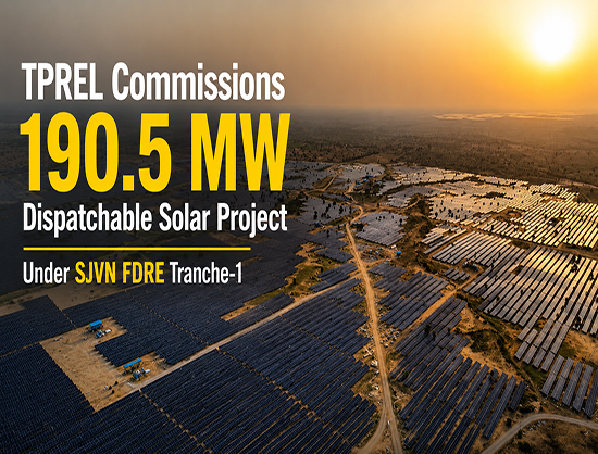 Tata Power Renewable Energy Commissions 190.5 MW Solar FDRE Project in Rajasthan