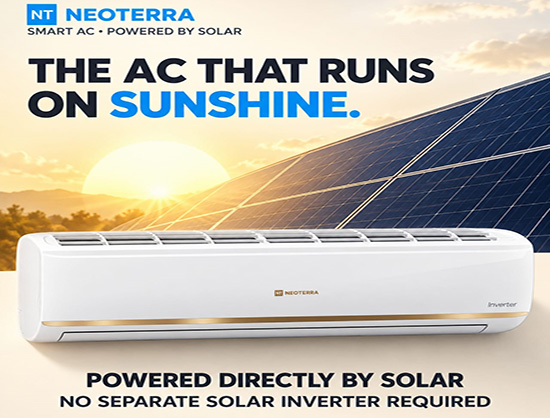 Neoterra Launches Solar-Powered Smart ACs with Up to 80 Percent Energy Savings