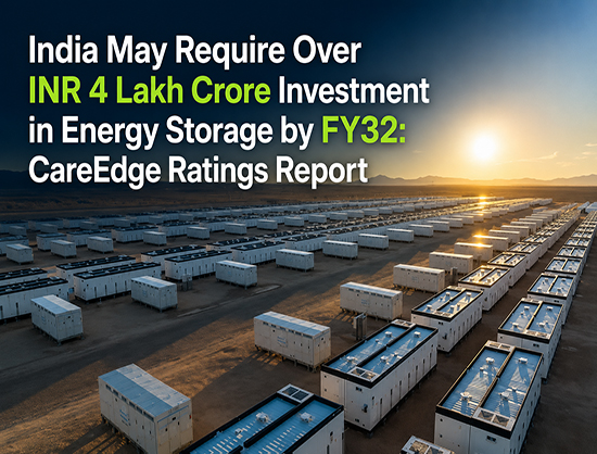 India Needs INR 4 Lakh Crore for Storage by FY32- CareEdge Ratings